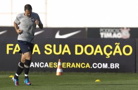 Durante o treino realizado esta tarde no CT Joaquim Grava, localizado no Parque Ecolgico do Tiete. O prximo jogo da equipe ser domingo, 12/08, contra o Coritiba, no estdio Couto Pereira, vlido pela 16 rodada do Campeonato Brasileiro de 2012