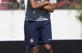 Durante o treino realizado esta manh no CT Joaquim Grava, localizado no Parque Ecolgico do Tiete. O prximo jogo da equipe ser amanh, domingo, 12/08, contra o Coritiba, no estdio Couto Pereira, vlido pela 16 rodada do Campeonato Brasileiro de 2012