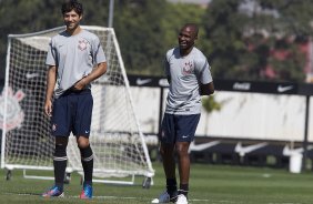 Durante o treino realizado esta manh no CT Joaquim Grava, localizado no Parque Ecolgico do Tiete. O prximo jogo da equipe ser amanh, domingo, 12/08, contra o Coritiba, no estdio Couto Pereira, vlido pela 16 rodada do Campeonato Brasileiro de 2012