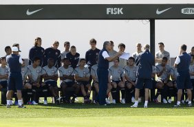 Durante o treino realizado esta manh no CT Joaquim Grava, localizado no Parque Ecolgico do Tiete. O prximo jogo da equipe ser amanh, domingo, 12/08, contra o Coritiba, no estdio Couto Pereira, vlido pela 16 rodada do Campeonato Brasileiro de 2012