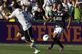 Durante a partida entre Coritiba x Corinthians, realizada esta tarde no estdio Couto Pereira, jogo vlido pela 16 rodada do Campeonato Brasileiro de 2012