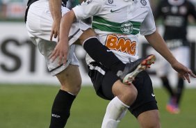 Durante a partida entre Coritiba x Corinthians, realizada esta tarde no estdio Couto Pereira, jogo vlido pela 16 rodada do Campeonato Brasileiro de 2012