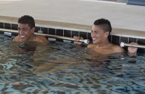 Durante o treino realizado esta tarde no CT Joaquim Grava, localizado no Parque Ecolgico do Tiete. O prximo jogo da equipe ser domingo,19/08, contra o Santos, na Vila Belmiro, vlido pela 18 rodada do Campeonato Brasileiro de 2012