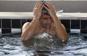 Durante o treino realizado esta tarde no CT Joaquim Grava, localizado no Parque Ecolgico do Tiete. O prximo jogo da equipe ser domingo,19/08, contra o Santos, na Vila Belmiro, vlido pela 18 rodada do Campeonato Brasileiro de 2012