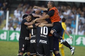 Durante a partida entre Santos x Corinthians, realizada esta tarde no estádio da Vila Belmiro, válido pela 18ª rodada do Campeonato Brasileiro 2012