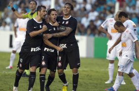 Durante a partida entre Santos x Corinthians, realizada esta tarde no estdio da Vila Belmiro, vlido pela 18 rodada do Campeonato Brasileiro 2012