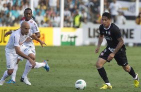 Durante a partida entre Santos x Corinthians, realizada esta tarde no estdio da Vila Belmiro, vlido pela 18 rodada do Campeonato Brasileiro 2012