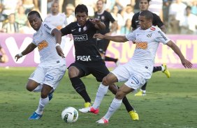 Durante a partida entre Santos x Corinthians, realizada esta tarde no estdio da Vila Belmiro, vlido pela 18 rodada do Campeonato Brasileiro 2012