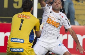 Durante a partida entre Santos x Corinthians, realizada esta tarde no estádio da Vila Belmiro, válido pela 18ª rodada do Campeonato Brasileiro 2012