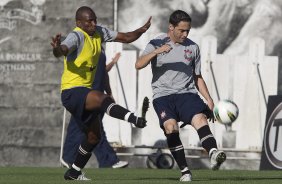 Durante o treino realizado esta tarde no CT Joaquim Grava, localizado no Parque Ecolgico do Tiete. O prximo jogo da equipe ser domingo, 25/08, contra o So Paulo, no Pacaembu, vlido pela 19 rodada do Campeonato Brasileiro de 2012