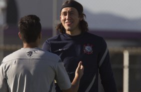 Durante o treino realizado esta tarde no CT Joaquim Grava, localizado no Parque Ecolgico do Tiete. O prximo jogo da equipe ser domingo, 25/08, contra o So Paulo, no Pacaembu, vlido pela 19 rodada do Campeonato Brasileiro de 2012