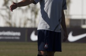 Durante o treino realizado esta tarde no CT Joaquim Grava, localizado no Parque Ecolgico do Tiete. O prximo jogo da equipe ser domingo, 25/08, contra o So Paulo, no Pacaembu, vlido pela 19 rodada do Campeonato Brasileiro de 2012