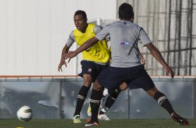 Durante o treino realizado esta tarde no CT Joaquim Grava, localizado no Parque Ecolgico do Tiete. O prximo jogo da equipe ser domingo, 25/08, contra o So Paulo, no Pacaembu, vlido pela 19 rodada do Campeonato Brasileiro de 2012