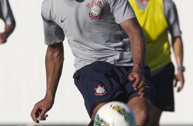 Durante o treino realizado esta tarde no CT Joaquim Grava, localizado no Parque Ecolgico do Tiete. O prximo jogo da equipe ser domingo, 25/08, contra o So Paulo, no Pacaembu, vlido pela 19 rodada do Campeonato Brasileiro de 2012