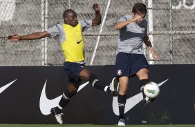 Durante o treino realizado esta tarde no CT Joaquim Grava, localizado no Parque Ecolgico do Tiete. O prximo jogo da equipe ser domingo, 25/08, contra o So Paulo, no Pacaembu, vlido pela 19 rodada do Campeonato Brasileiro de 2012