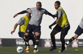 Durante o treino realizado esta tarde no CT Joaquim Grava, localizado no Parque Ecológico do Tiete. O próximo jogo da equipe será domingo, 25/08, contra o São Paulo, no Pacaembu, válido pela 19ª rodada do Campeonato Brasileiro de 2012