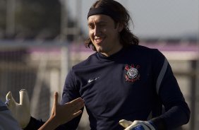 Durante o treino realizado esta tarde no CT Joaquim Grava, localizado no Parque Ecolgico do Tiete. O prximo jogo da equipe ser domingo, 25/08, contra o So Paulo, no Pacaembu, vlido pela 19 rodada do Campeonato Brasileiro de 2012