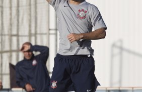 Durante o treino realizado esta tarde no CT Joaquim Grava, localizado no Parque Ecolgico do Tiete. O prximo jogo da equipe ser domingo, 25/08, contra o So Paulo, no Pacaembu, vlido pela 19 rodada do Campeonato Brasileiro de 2012