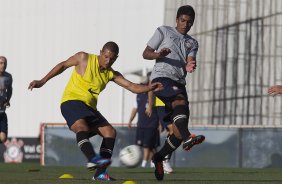 Durante o treino realizado esta tarde no CT Joaquim Grava, localizado no Parque Ecolgico do Tiete. O prximo jogo da equipe ser domingo, 25/08, contra o So Paulo, no Pacaembu, vlido pela 19 rodada do Campeonato Brasileiro de 2012