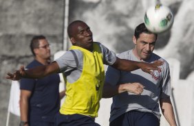 Durante o treino realizado esta tarde no CT Joaquim Grava, localizado no Parque Ecológico do Tiete. O próximo jogo da equipe será domingo, 25/08, contra o São Paulo, no Pacaembu, válido pela 19ª rodada do Campeonato Brasileiro de 2012