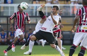 Durante a partida entre Corinthians x So Paulo, realizada esta tarde no estdio do Pacaembu, jogo vlido pela 19 rodada do Campeonato Brasileiro de 2012