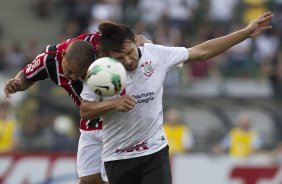 Durante a partida entre Corinthians x So Paulo, realizada esta tarde no estdio do Pacaembu, jogo vlido pela 19 rodada do Campeonato Brasileiro de 2012