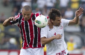 Durante a partida entre Corinthians x So Paulo, realizada esta tarde no estdio do Pacaembu, jogo vlido pela 19 rodada do Campeonato Brasileiro de 2012