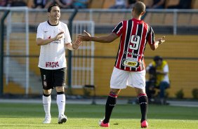 Durante a partida entre Corinthians x So Paulo, realizada esta tarde no estdio do Pacaembu, jogo vlido pela 19 rodada do Campeonato Brasileiro de 2012