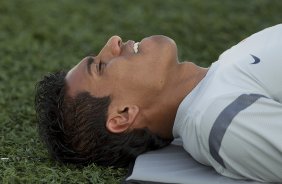 Apos o treino realizado esta tarde no CT Joaquim Grava, localizado no Parque Ecolgico do Tiete. O prximo jogo da equipe ser domingo, 02/09, contra o Atltico-MG, no Pacaembu, jogo vlido pela 21 rodada do Campeonato Brasileiro de 2012