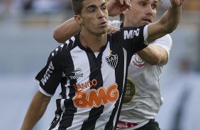 Durante a partida entre Corinthians x Atltico-MG, realizada esta tarde no estdio do Pacaembu, jogo vlido pela 21 rodada do Campeonato Brasileiro de 2012