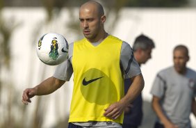 Apos o treino realizado esta tarde no CT Joaquim Grava, localizado no Parque Ecolgico do Tiete. O prximo jogo da equipe ser amanh, sbado, 08/09, contra o Grmio, no estdio do Pacaembu, jogo vlido pela 23 rodada do Campeonato Brasileiro de 2012