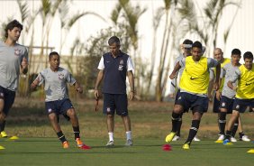 Apos o treino realizado esta tarde no CT Joaquim Grava, localizado no Parque Ecolgico do Tiete. O prximo jogo da equipe ser amanh, sbado, 08/09, contra o Grmio, no estdio do Pacaembu, jogo vlido pela 23 rodada do Campeonato Brasileiro de 2012