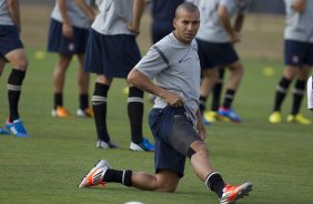 Apos o treino realizado esta tarde no CT Joaquim Grava, localizado no Parque Ecolgico do Tiete. O prximo jogo da equipe ser amanh, sbado, 08/09, contra o Grmio, no estdio do Pacaembu, jogo vlido pela 23 rodada do Campeonato Brasileiro de 2012