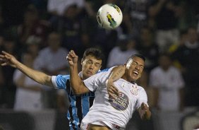 Durante a partida entre Corinthians x Grmio, realizada esta noite no estdio do Pacaembu, jogo vlido pela 23 rodada do Campeonato Brasileiro de 2012