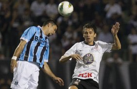 Durante a partida entre Corinthians x Grmio, realizada esta noite no estdio do Pacaembu, jogo vlido pela 23 rodada do Campeonato Brasileiro de 2012