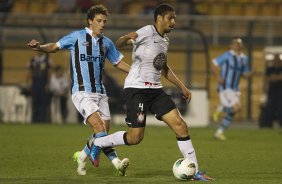 Durante a partida entre Corinthians x Grmio, realizada esta noite no estdio do Pacaembu, jogo vlido pela 23 rodada do Campeonato Brasileiro de 2012