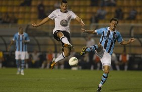 Durante a partida entre Corinthians x Grmio, realizada esta noite no estdio do Pacaembu, jogo vlido pela 23 rodada do Campeonato Brasileiro de 2012