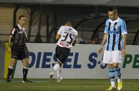 Durante a partida entre Corinthians x Grmio, realizada esta noite no estdio do Pacaembu, jogo vlido pela 23 rodada do Campeonato Brasileiro de 2012