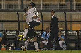 Durante a partida entre Corinthians x Grmio, realizada esta noite no estdio do Pacaembu, jogo vlido pela 23 rodada do Campeonato Brasileiro de 2012