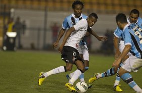 Durante a partida entre Corinthians x Grmio, realizada esta noite no estdio do Pacaembu, jogo vlido pela 23 rodada do Campeonato Brasileiro de 2012