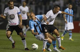 Durante a partida entre Corinthians x Grmio, realizada esta noite no estdio do Pacaembu, jogo vlido pela 23 rodada do Campeonato Brasileiro de 2012