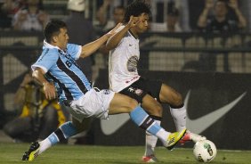 Durante a partida entre Corinthians x Grmio, realizada esta noite no estdio do Pacaembu, jogo vlido pela 23 rodada do Campeonato Brasileiro de 2012