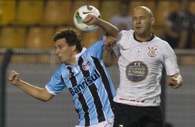 Durante a partida entre Corinthians x Grmio, realizada esta noite no estdio do Pacaembu, jogo vlido pela 23 rodada do Campeonato Brasileiro de 2012