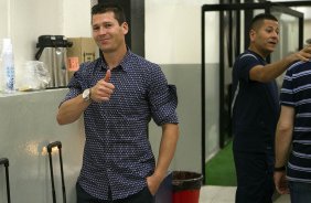 Nos vestiários antes da partida entre Corinthians x Grêmio, realizada esta noite no estádio do Pacaembu, jogo válido pela 23ª rodada do Campeonato Brasileiro de 2012