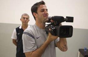 Nos vestiários antes da partida entre Corinthians x Grêmio, realizada esta noite no estádio do Pacaembu, jogo válido pela 23ª rodada do Campeonato Brasileiro de 2012