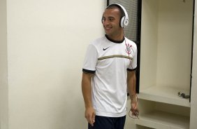 Nos vestiários antes da partida entre Corinthians x Grêmio, realizada esta noite no estádio do Pacaembu, jogo válido pela 23ª rodada do Campeonato Brasileiro de 2012