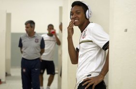 Nos vestiários antes da partida entre Corinthians x Grêmio, realizada esta noite no estádio do Pacaembu, jogo válido pela 23ª rodada do Campeonato Brasileiro de 2012