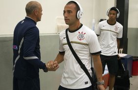 Nos vestiários antes da partida entre Corinthians x Grêmio, realizada esta noite no estádio do Pacaembu, jogo válido pela 23ª rodada do Campeonato Brasileiro de 2012