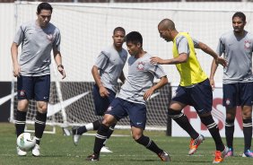 Apos o treino realizado esta manhã no CT Joaquim Grava, localizado no Parque Ecológico do Tiete. O próximo jogo da equipe será quarta-feira, dia 12/09, contra a Ponte Preta/Campinas, no Pacaembu, jogo válido pela 24ª rodada do Campeonato Brasileiro de 2012