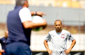 Emerson durante Treino do Corinthians realizado no CT Joaquim Grava